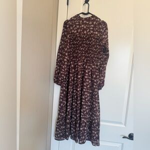 New In Floral Long Sleeve Dress - NWOT